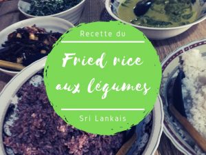Recette du fried rice aux légumes