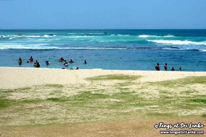 La corail beach ou Navy beach à Tangalle