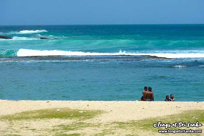 navy beach ou corail beach à tangalle au sri lanka