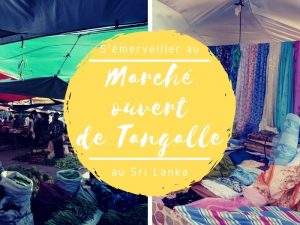Le marché ouvert de Tangalle au Sri Lanka