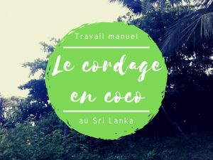 Travail manuel cordage noix de coco au Sri Lanka
