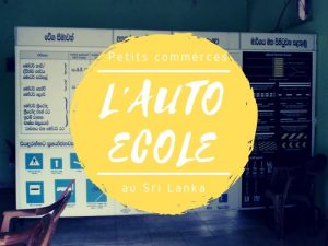 Petits commerces l'auto-école au Sri Lanka
