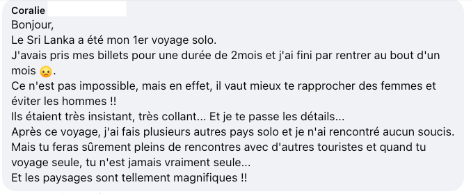 avis voyageuse négatif
