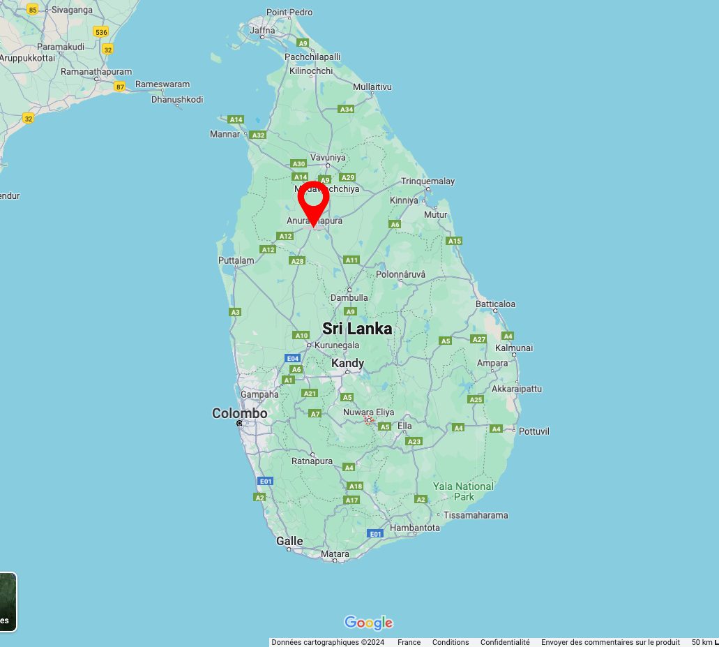 carte anuradhapura sri lanka