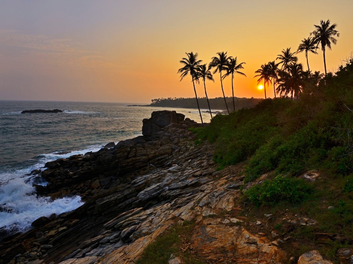 plage sri lanka soleil
