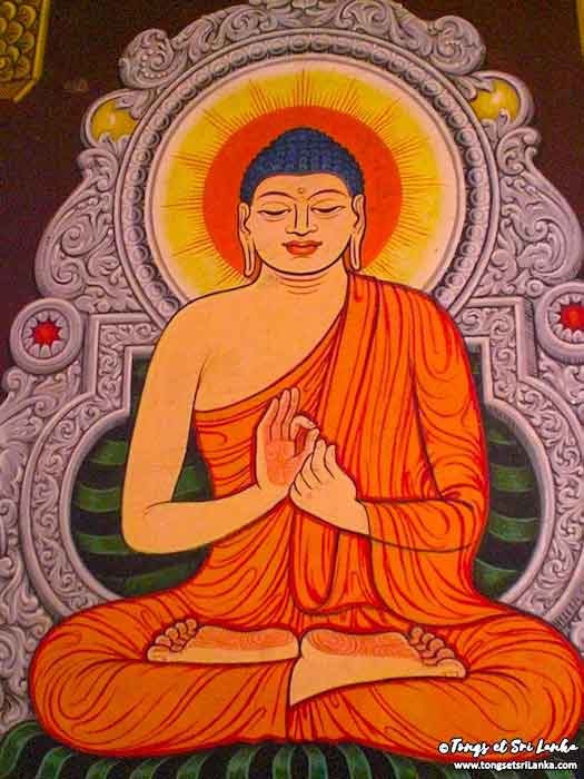 Fresque Bouddha au Sri Lanka par Tongs et Sri Lanka
