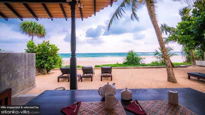 Blue parrot beach villa au Sri Lanka