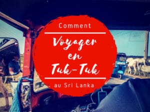 En tuk-tuk au Sri Lanka