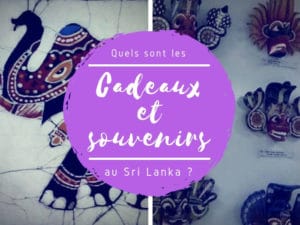 Souvenirs au Sri Lanka