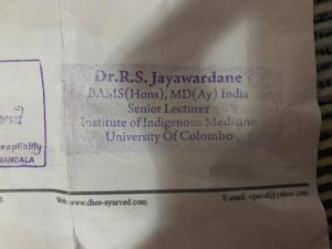 massage à colombo au Sri Lanka