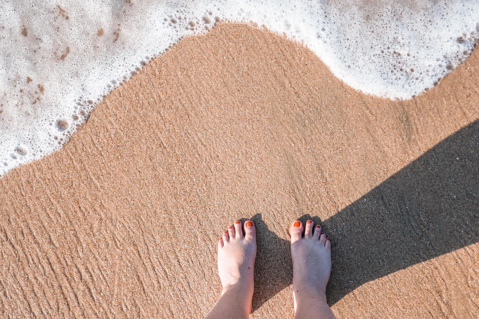 pieds dans le sable sri lanka