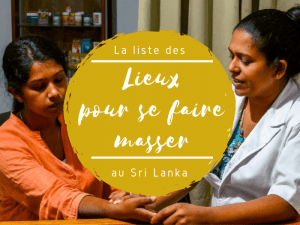 Liste des massages au Sri Lanka