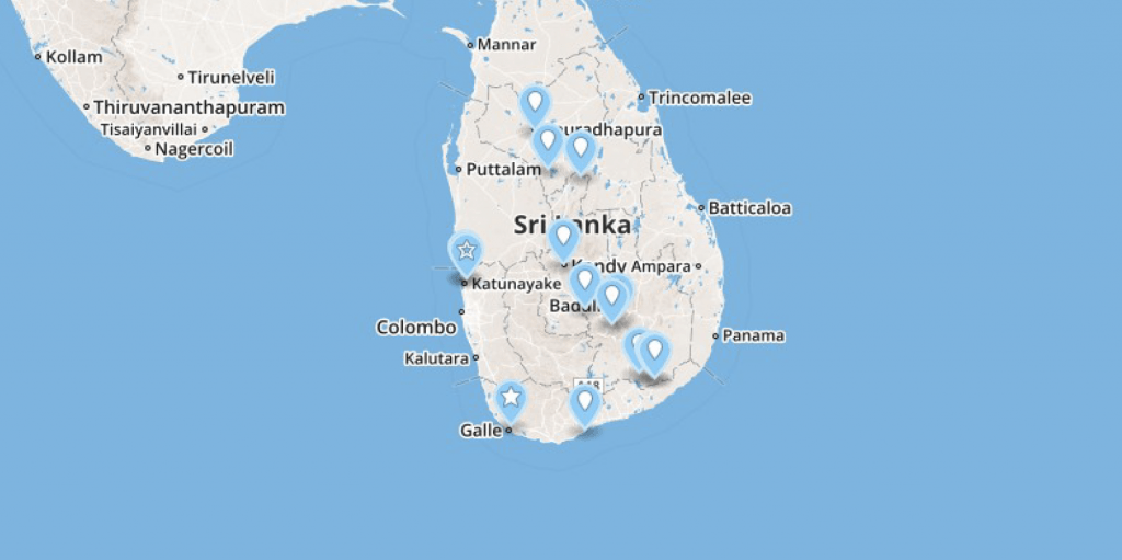 circuit tongs et sri lanka 2020