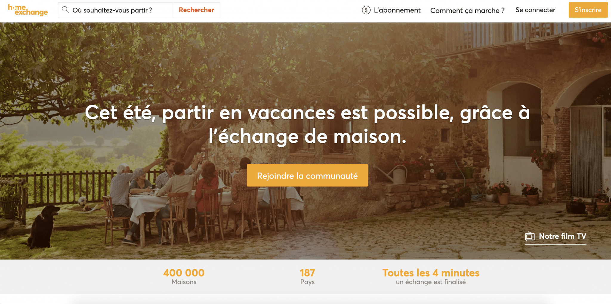 homepage homeexchange