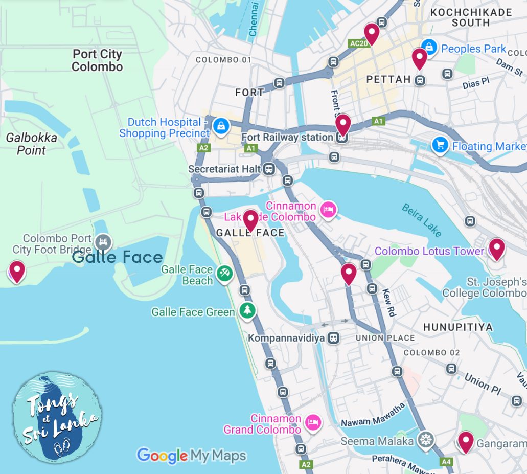 carte que faire à colombo